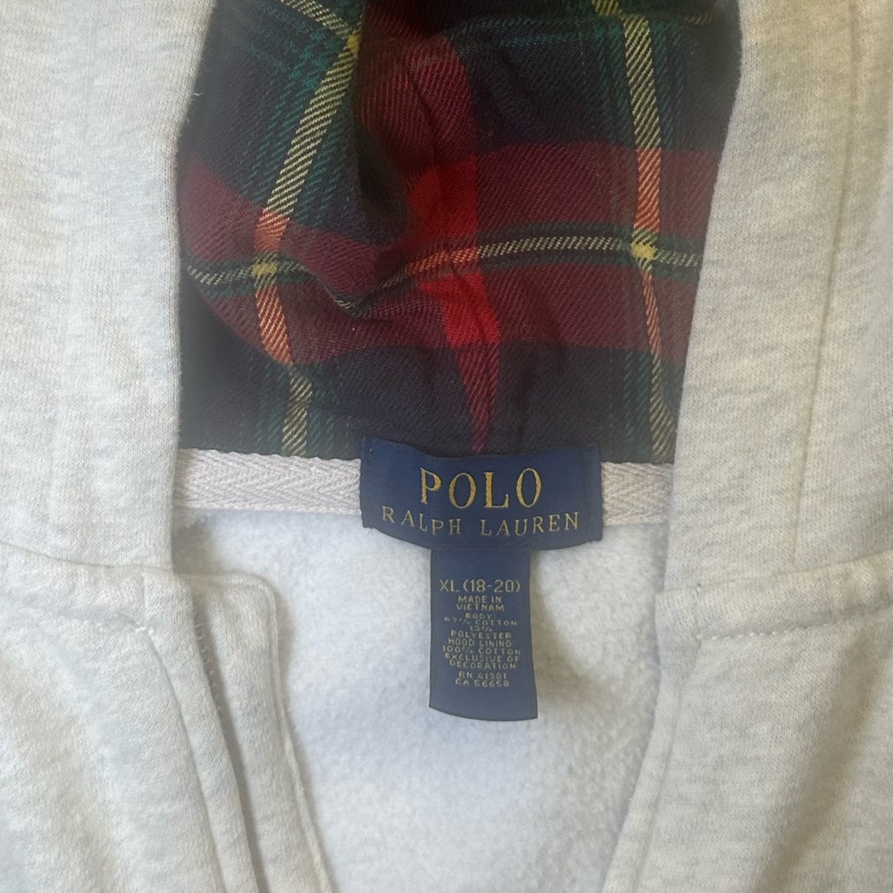 Polo by Ralph Lauren Beige Zip-Up Hoodie - Picture 3 of 3